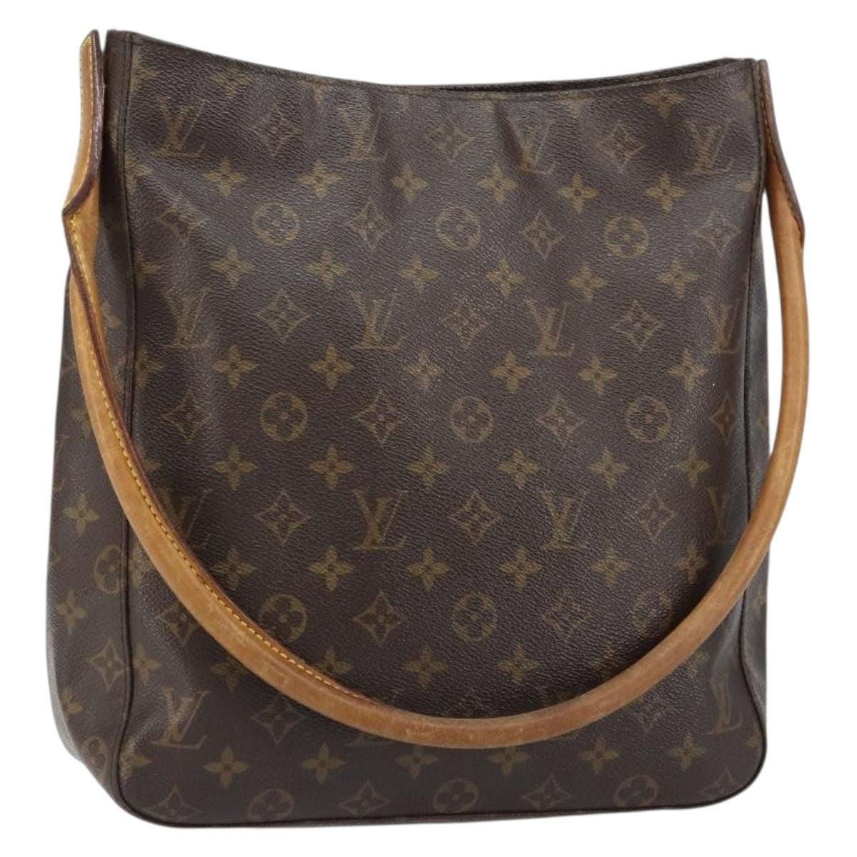 Louis Vuitton Monogram Looping Handbag Monogram Canvas Brown Canvas Shoulder Bag