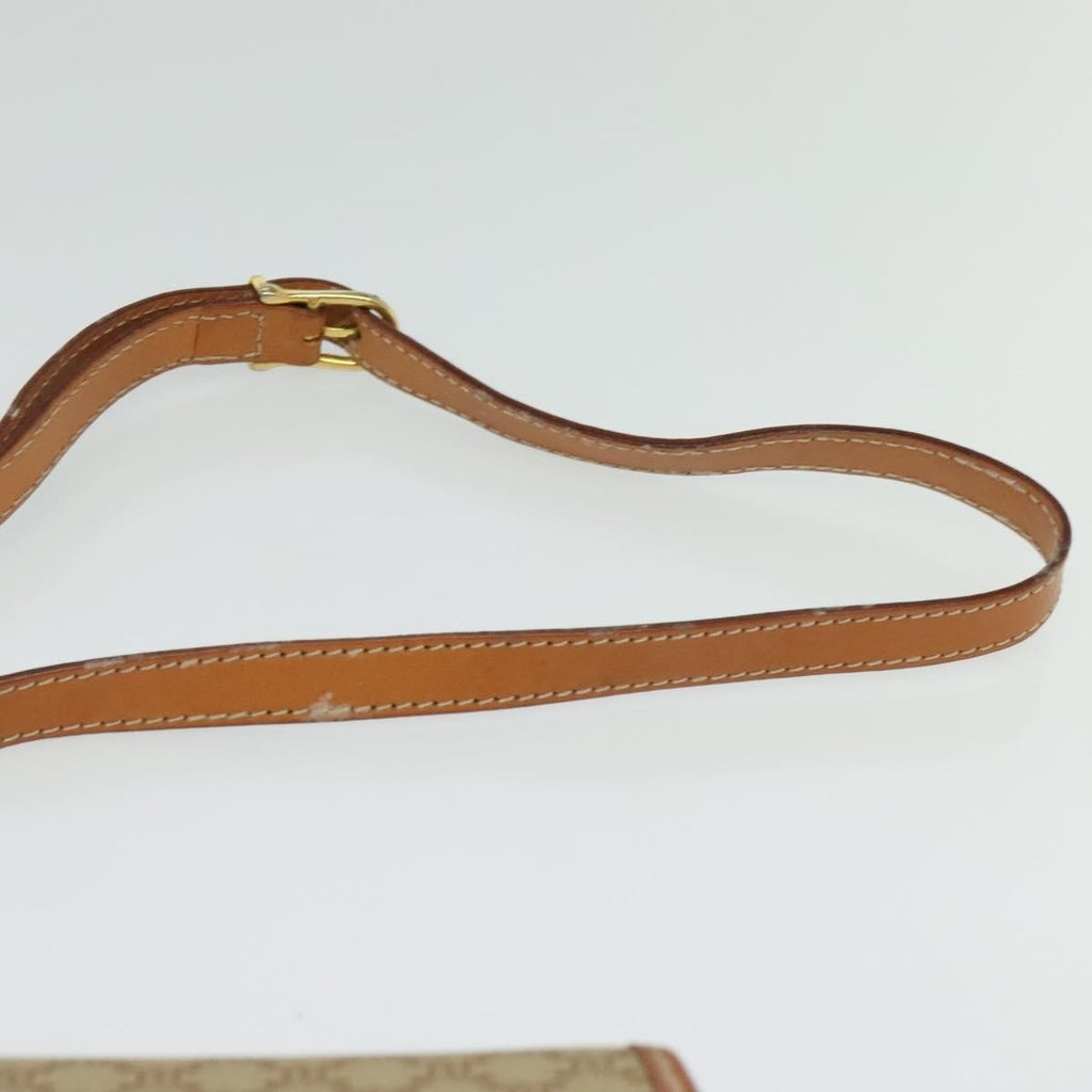 Celine Vintage Macadam Shoulder Bag Canvas Beige Canvas Bag