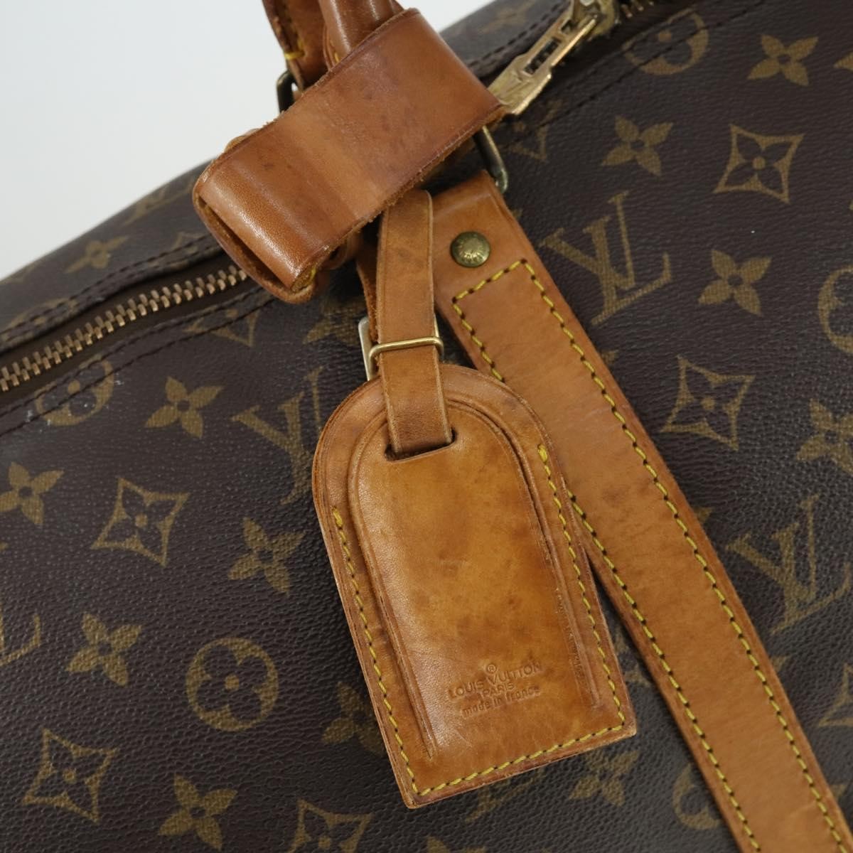Louis Vuitton Keepall Bag Monogram Canvas Brown Canvas Travel Bag