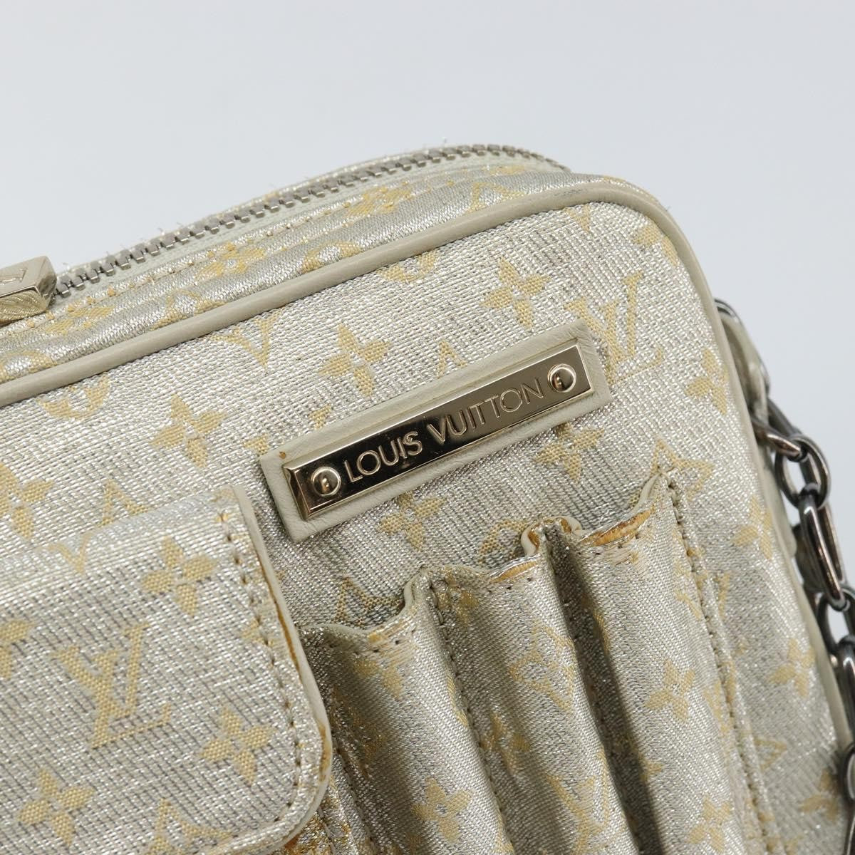 Louis Vuitton Mckenna Shoulder Bag Mini Lin Gold Canvas Bag