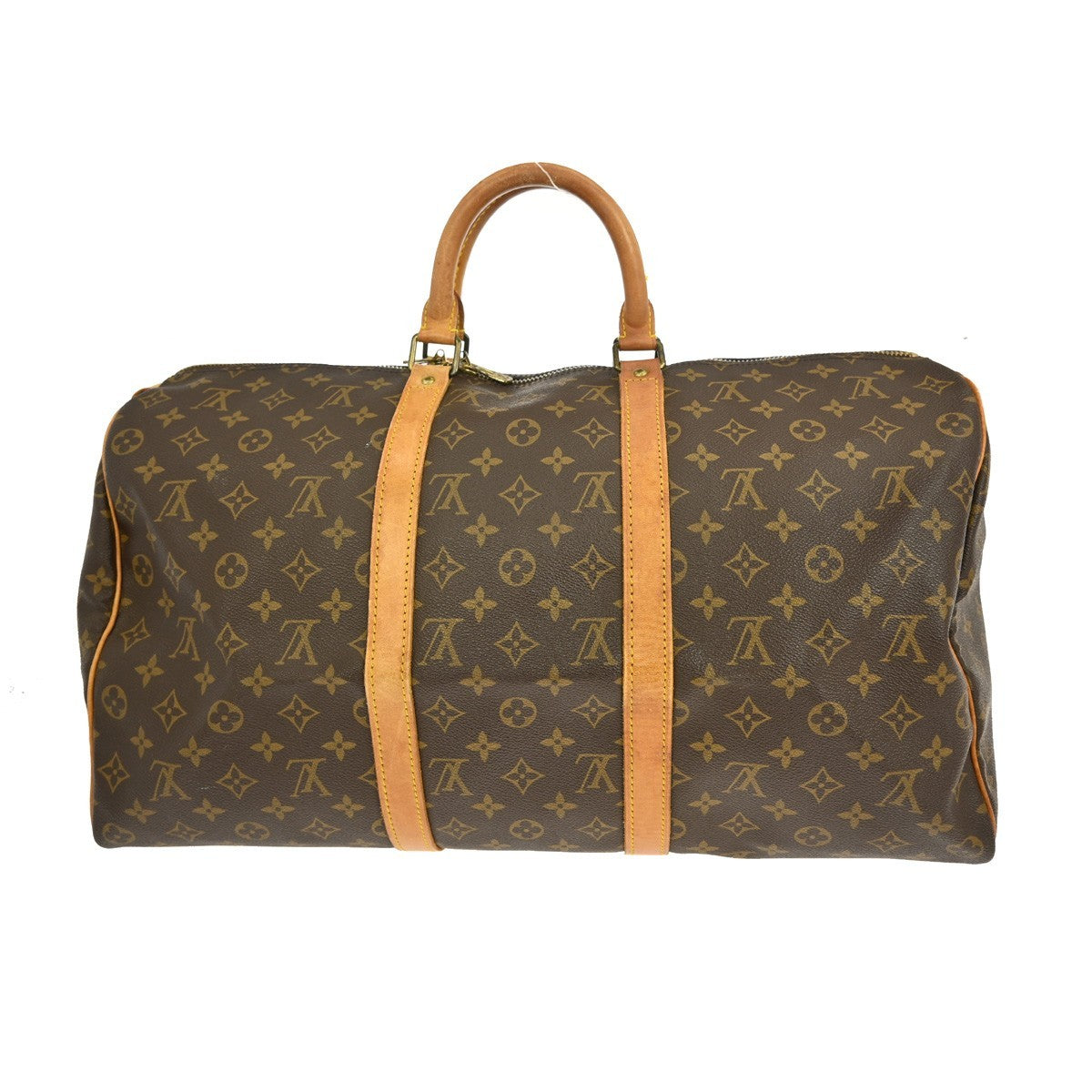 Louis Vuitton Keepall Bag Monogram Canvas Brown Canvas Travel Bag