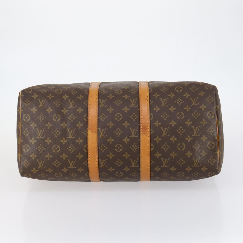 Louis Vuitton Keepall Bag Monogram Canvas Brown Canvas Travel Bag