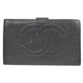 Chanel Timeless Cc French Wallet Caviar Black Leather Wallets Accessory