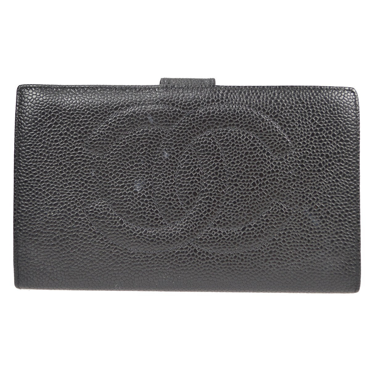 Chanel Timeless Cc French Wallet Caviar Black Leather Wallets Accessory
