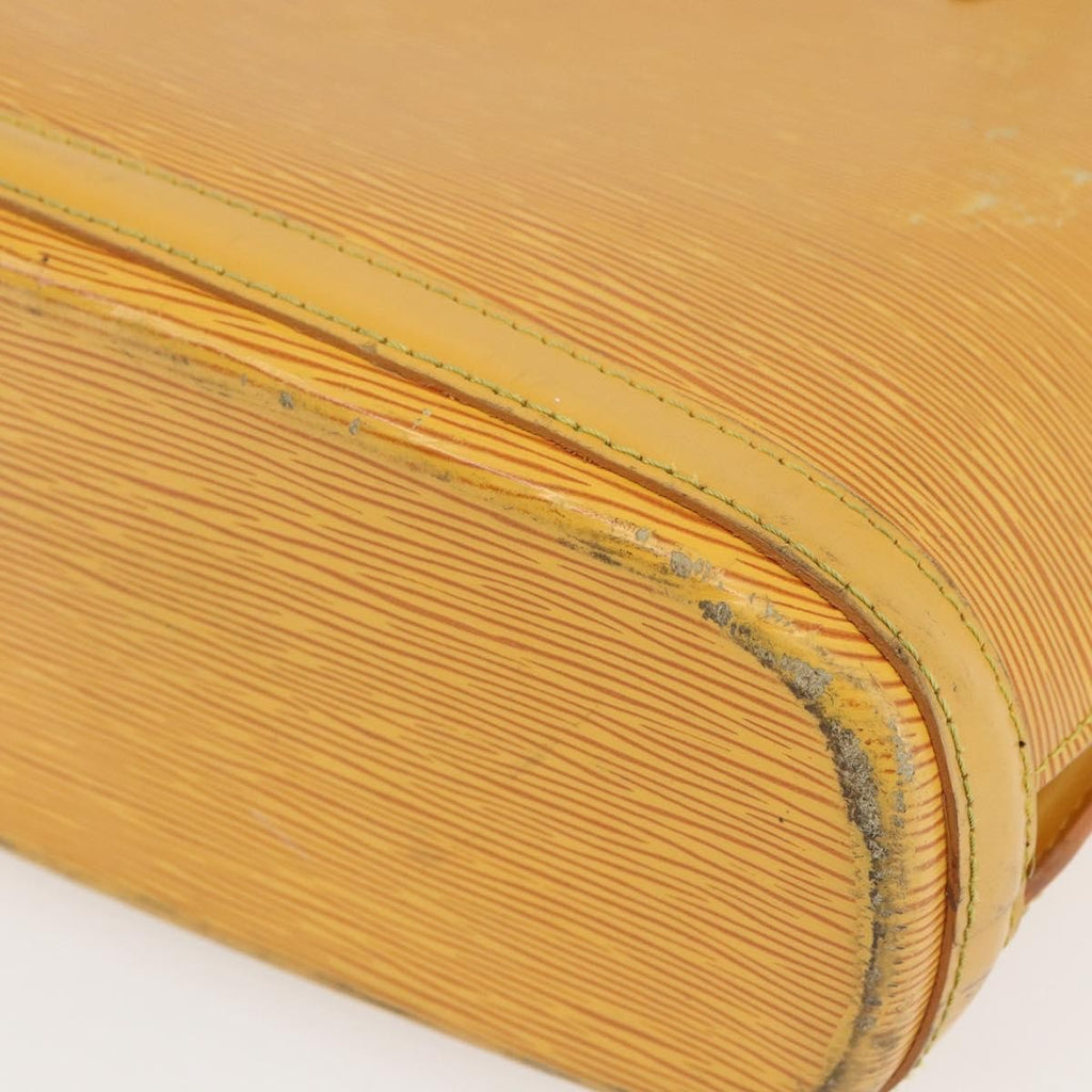Louis Vuitton Lussac Handbag Epi Leather Yellow Leather Shoulder Bag
