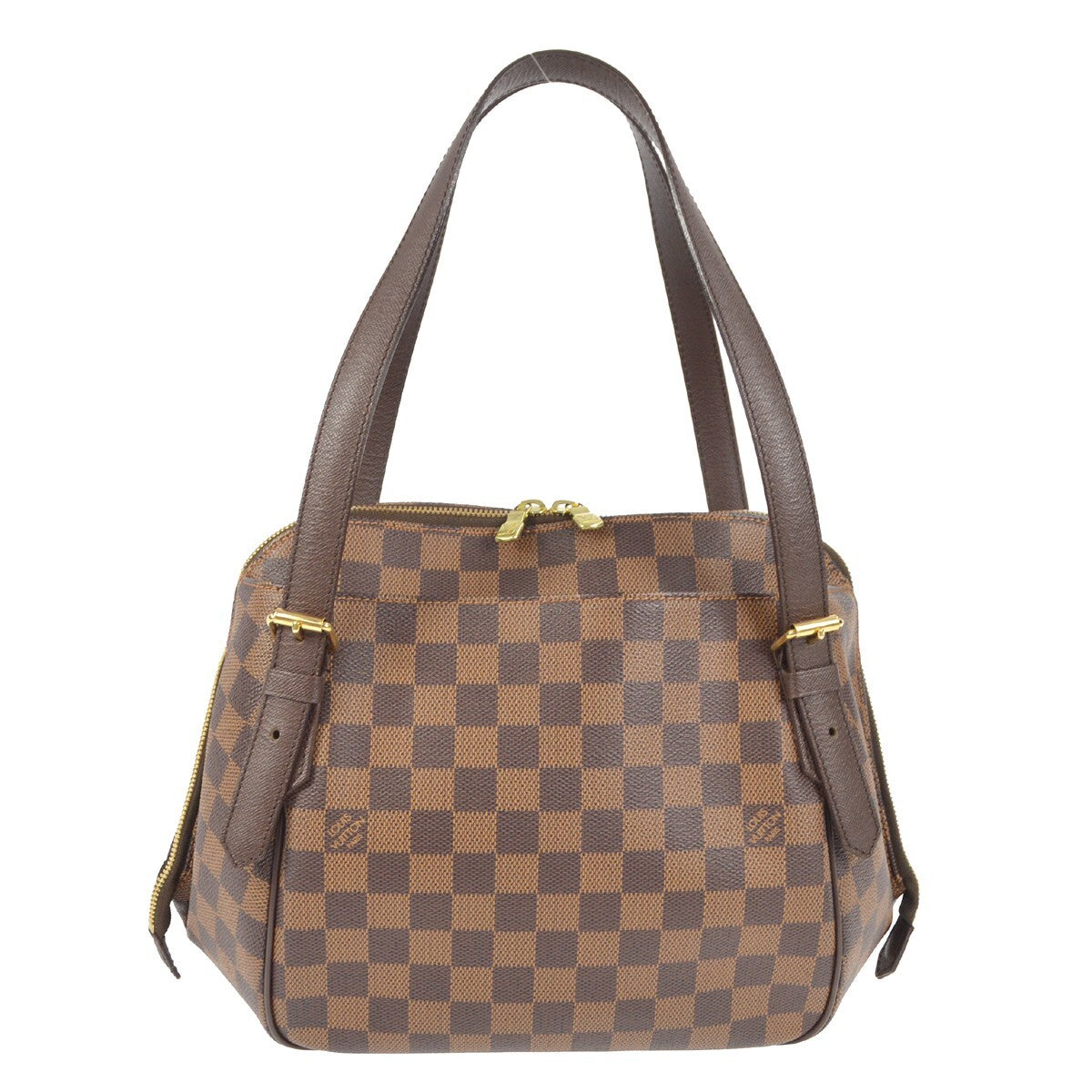 Louis Vuitton Belem Handbag Damier Brown Canvas Handbag