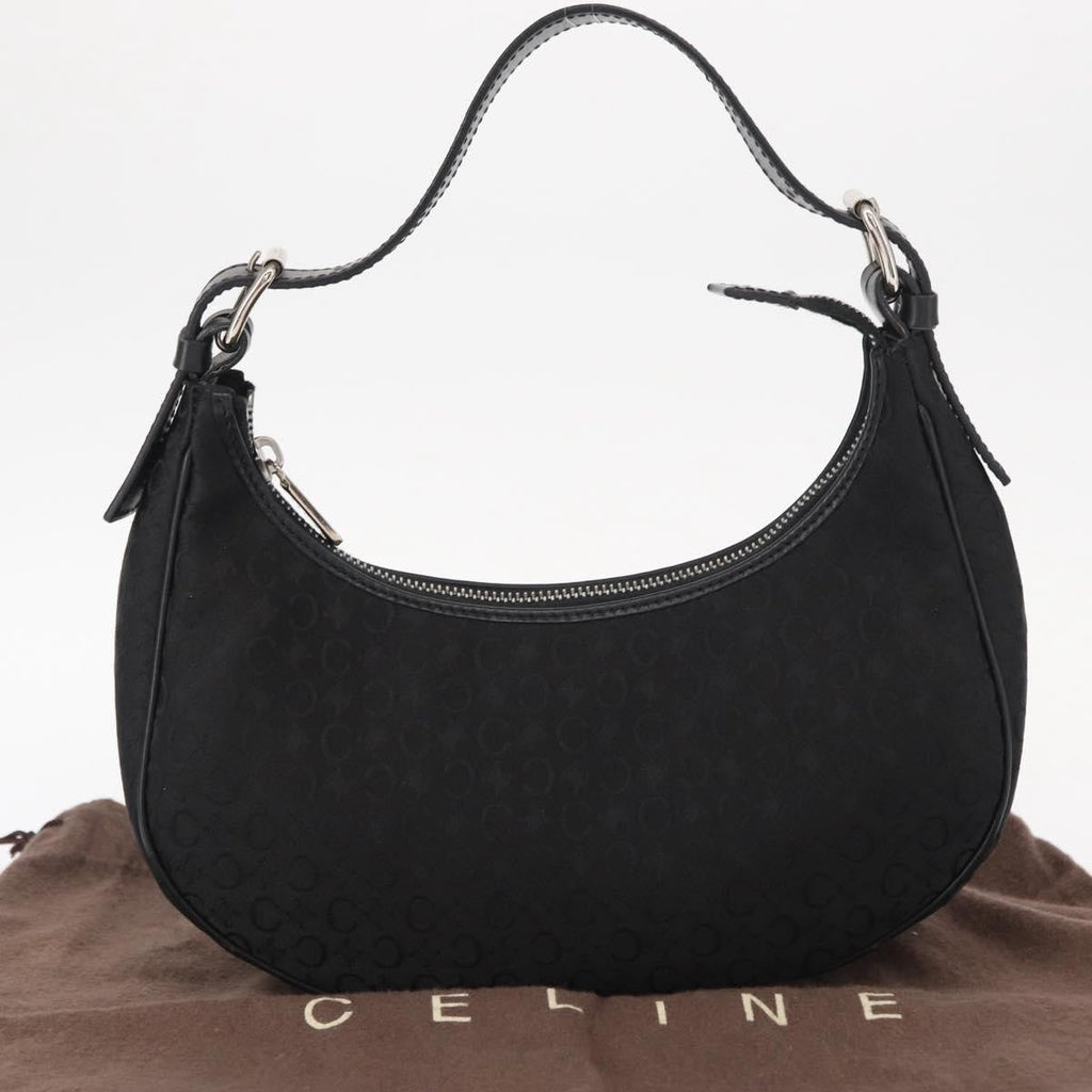 Celine Ava Bag Macadam Canvas Black Canvas Handbag