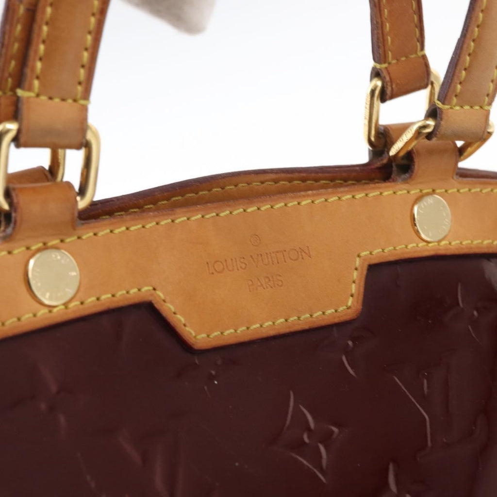 Louis Vuitton Brea Handbag Monogram Vernis Burgundy Patent_Leather Handbag