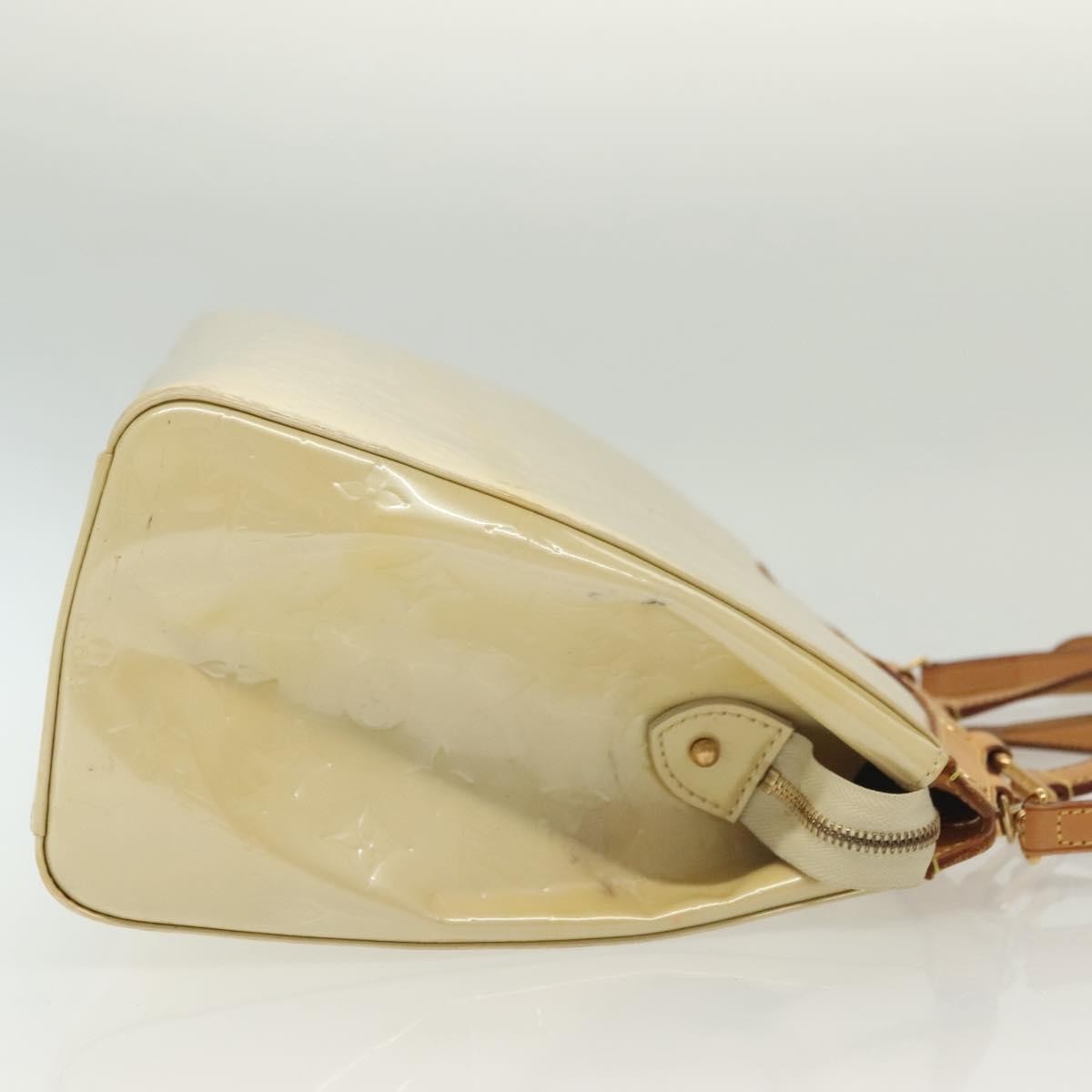 Louis Vuitton Blair Monogram Vernis Beige Patent_Leather Handbag