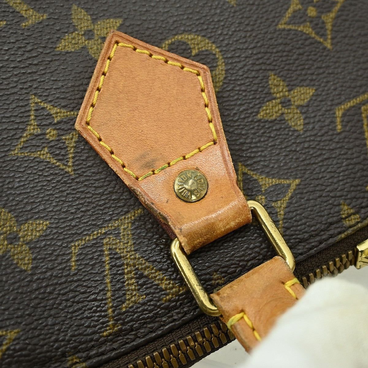 Louis Vuitton Alma Handbag Monogram Canvas Brown Canvas Handbag