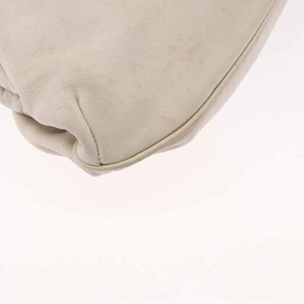 Celine Vintage Shoulder Bag Leather White Leather Shoulder Bag Bag
