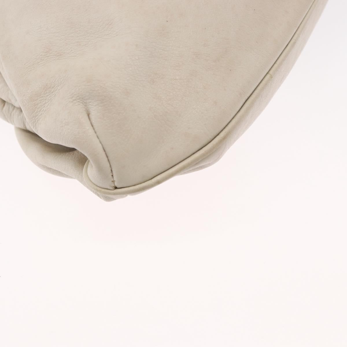 Celine Vintage Shoulder Bag Leather White Leather Shoulder Bag Bag
