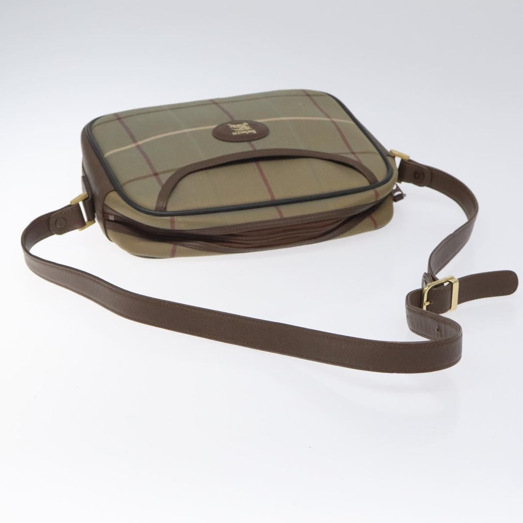 Burberry Nova Check Shoulder Bag Canvas And Leather Beige Canvas Shoulder Bag