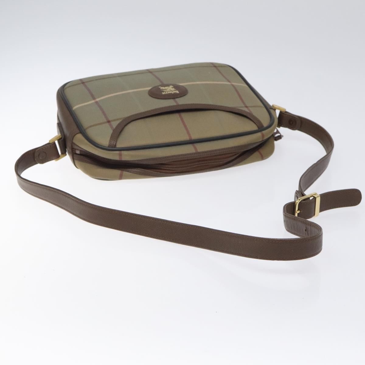 Burberry Nova Check Shoulder Bag Canvas And Leather Beige Canvas Shoulder Bag