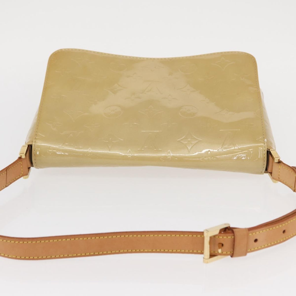 Louis Vuitton Thompson Street Handbag Monogram Vernis Beige Patent_Leather Shoulder Bag