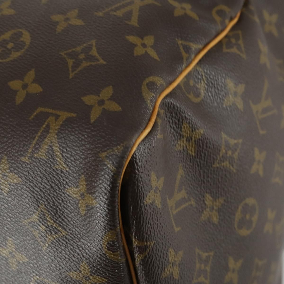 Louis Vuitton Keepall Bag Monogram Canvas Brown Canvas Travel Bag