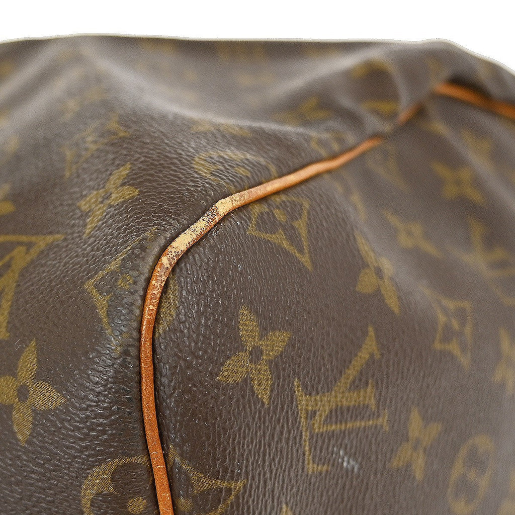Louis Vuitton Keepall Bag Monogram Canvas Brown Canvas Travel Bag