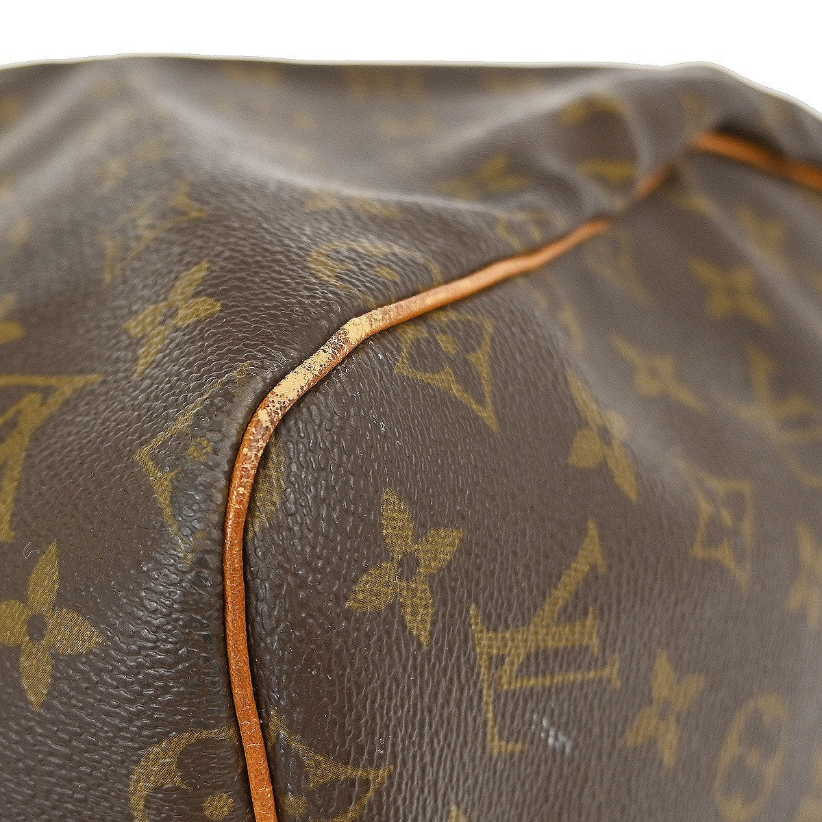 Louis Vuitton Keepall Bag Monogram Canvas Brown Canvas Travel Bag
