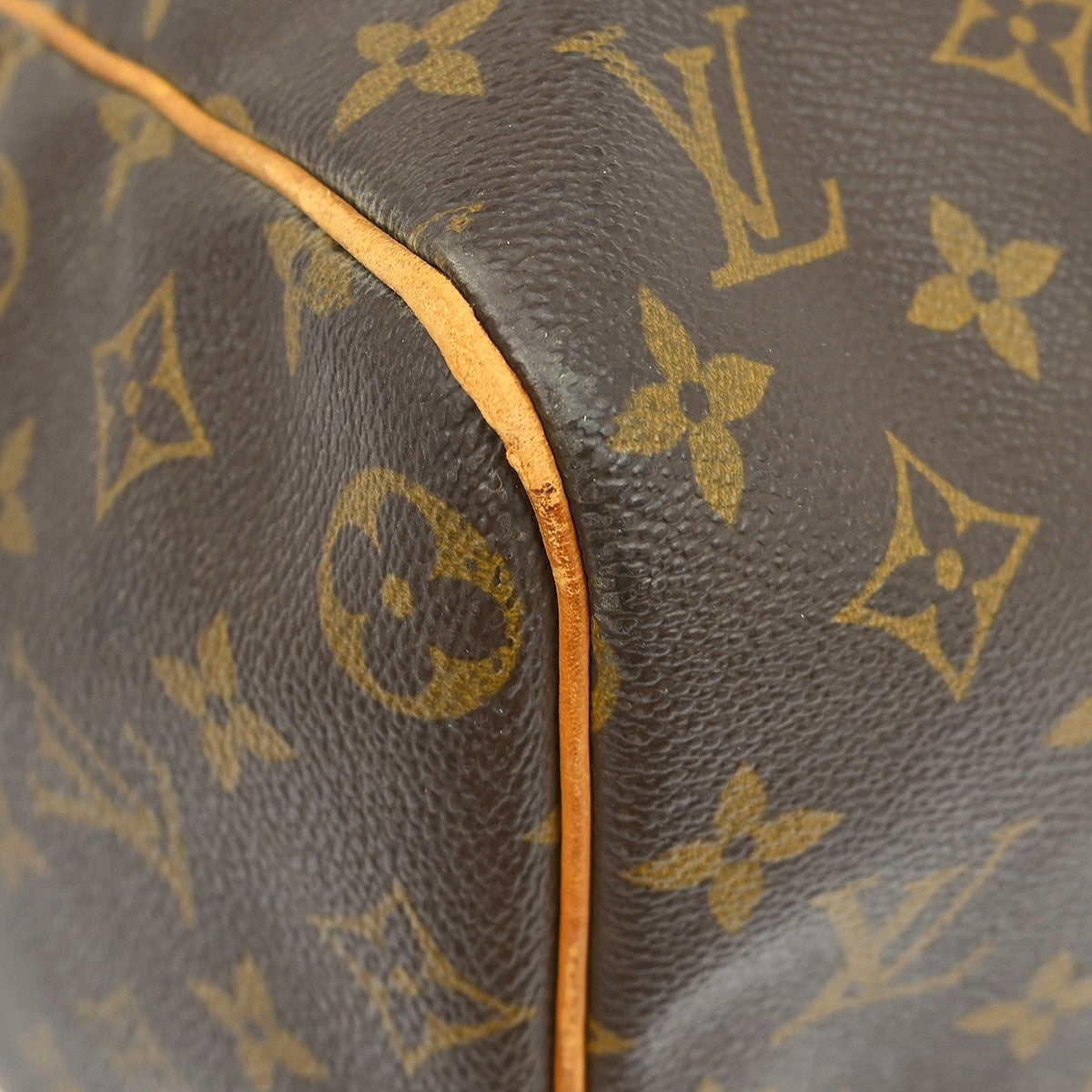 Louis Vuitton Keepall Bag Monogram Canvas Brown Canvas Travel Bag