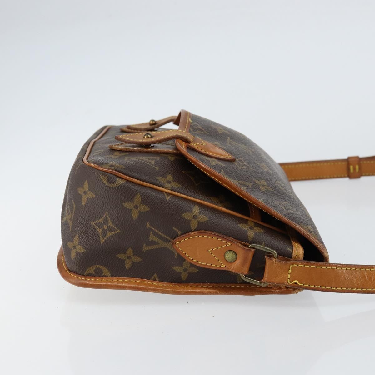 Louis Vuitton Sac Gibeciere Messenger Bag Monogram Canvas Brown Canvas Shoulder Bag
