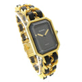 Chanel Premiere Rock Quartz Watch Plated Metal And Leather Watch