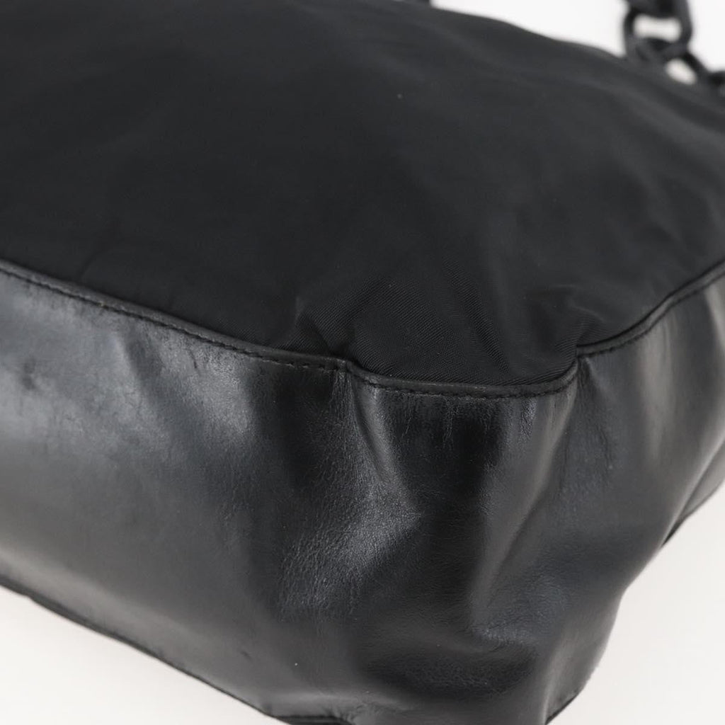Prada Chain Shoulder Bag Tessuto Black Nylon Shoulder Bag Bag