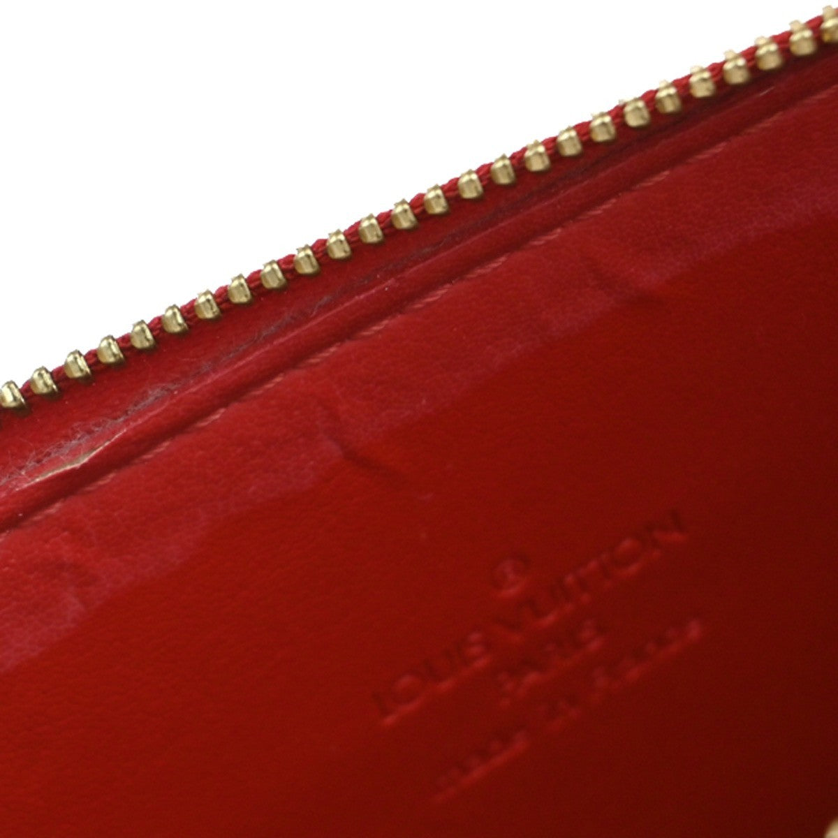 Louis Vuitton Mott Handbag Monogram Vernis Red Patent_Leather Clutche & Pouche Bag