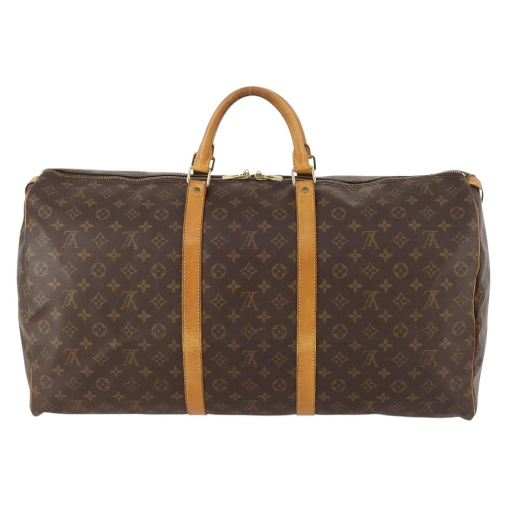 Louis Vuitton Keepall Bag Monogram Canvas Brown Canvas Travel Bag