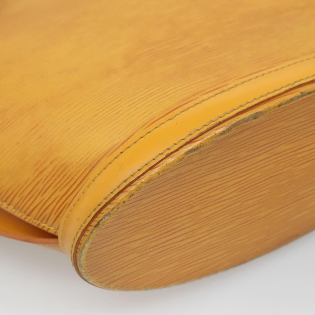 Louis Vuitton Saint Jacques Handbag Epi Leather Yellow Leather Shoulder Bag