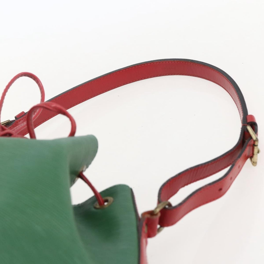 Louis Vuitton Bicolor Petit Noe Handbag Epi Leather Green Leather Shoulder Bag