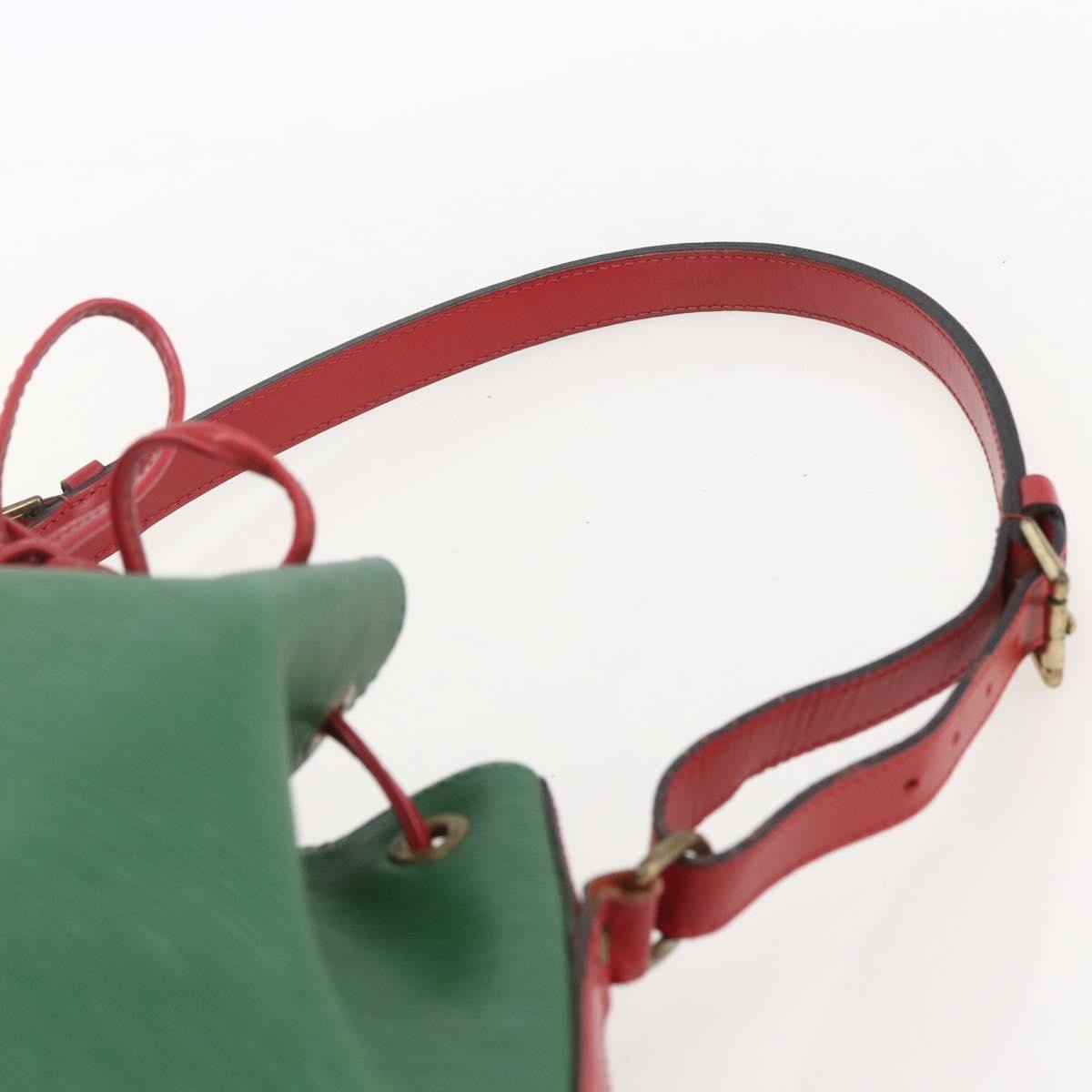 Louis Vuitton Bicolor Petit Noe Handbag Epi Leather Green Leather Shoulder Bag