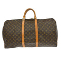 Louis Vuitton Keepall Bag Monogram Canvas Brown Canvas Travel Bag
