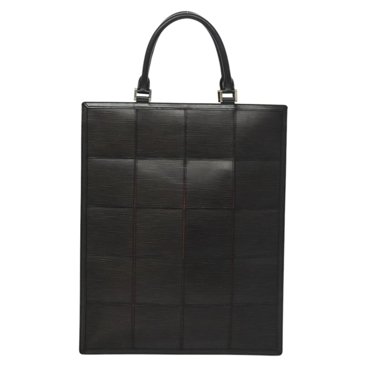 Louis Vuitton Epi Stretch Silver Fizz Handbag Epi Stretch Black Leather Handbag