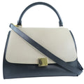 Celine Trapeze Bag Leather With Suede Black Leather Bag