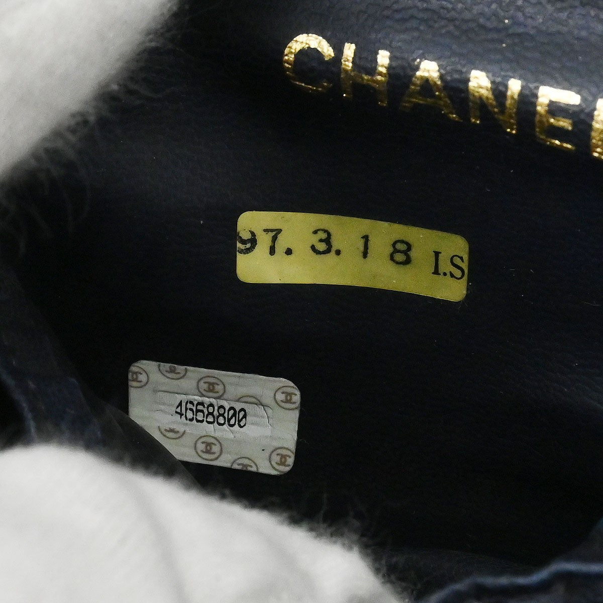 Chanel Vintage Timeless Cosmetic Case Denim Blue Denim_Jeans Handbag