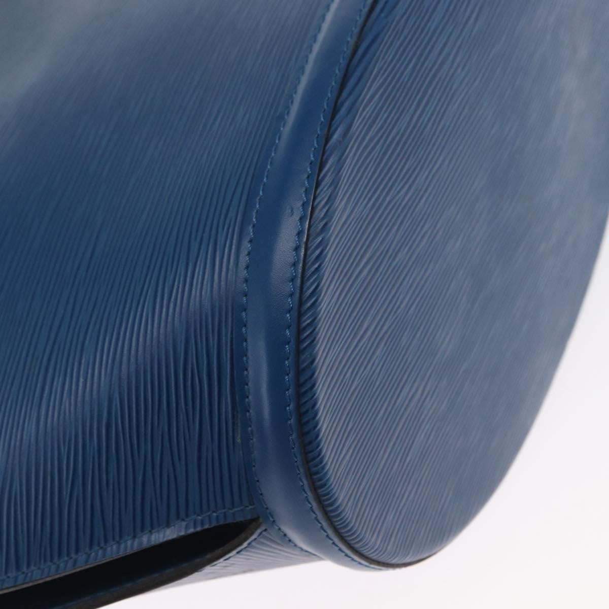 Louis Vuitton Saint Jacques Handbag Epi Leather Blue Leather Shoulder Bag
