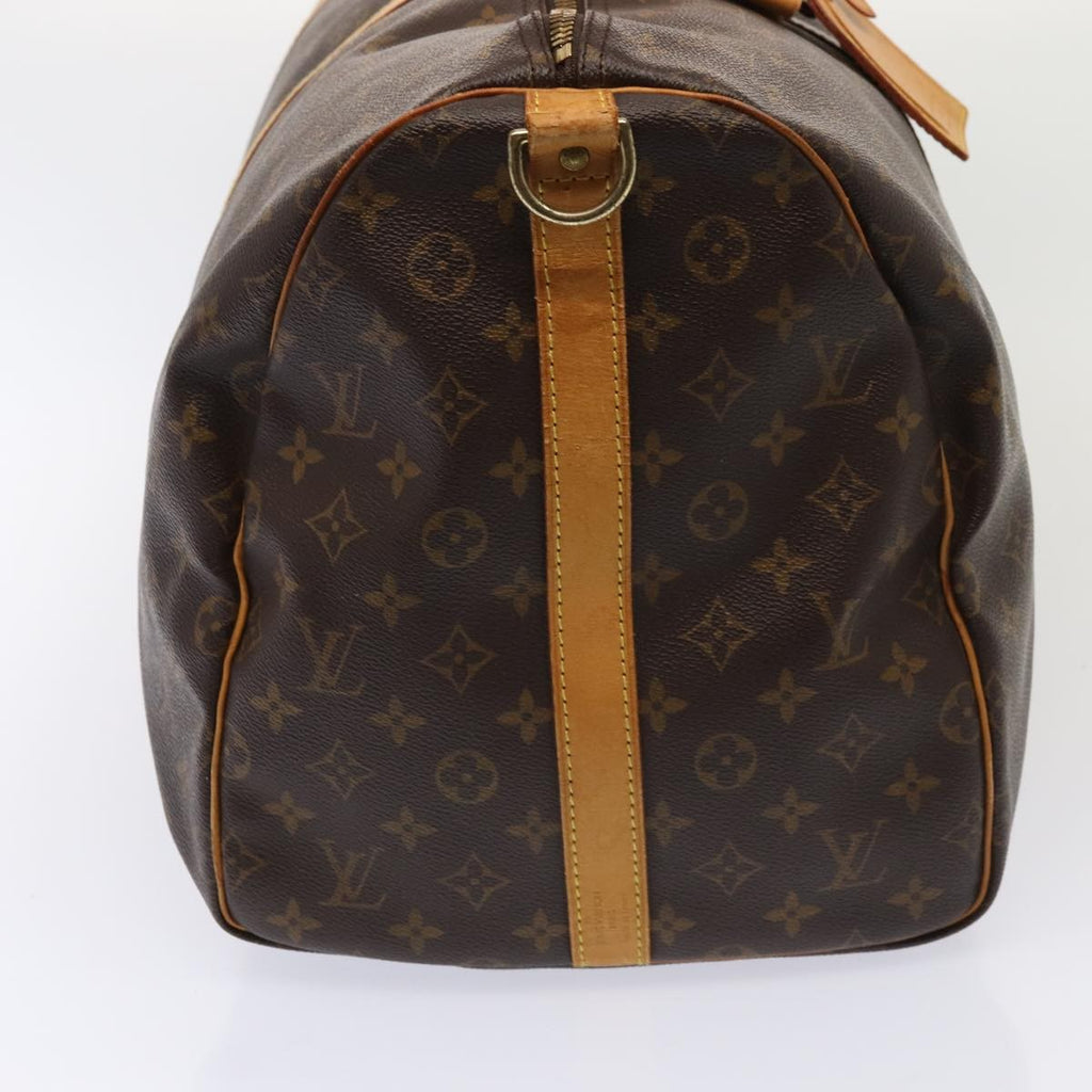 Louis Vuitton Keepall Bandouliere Bag Monogram Canvas Brown Canvas Travel Bag