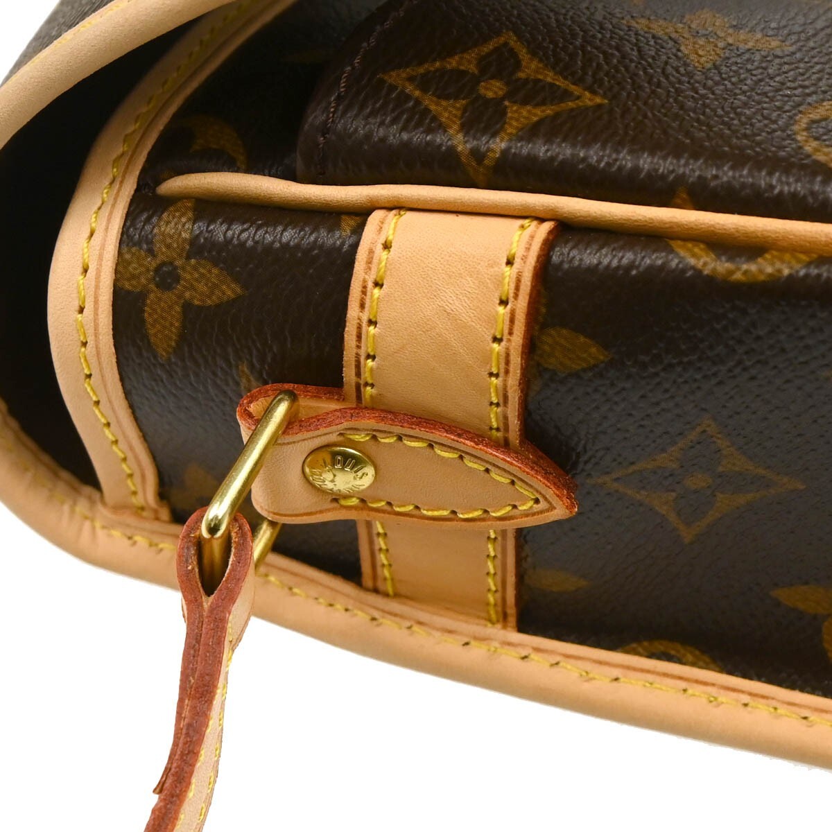 Louis Vuitton Sologne Handbag Monogram Canvas Brown Canvas Shoulder Bag