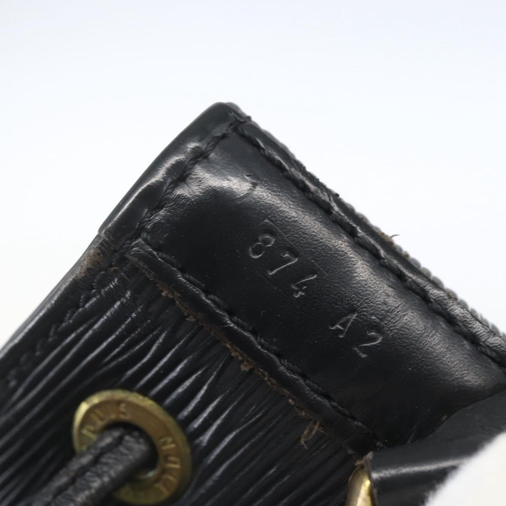 Louis Vuitton Petit Noe Handbag Epi Leather Black Leather Shoulder Bag