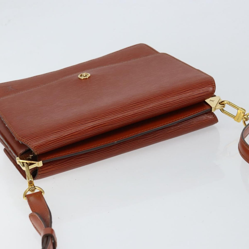 Louis Vuitton Grenelle Shoulder Bag Epi Leather Brown Leather Shoulder Bag