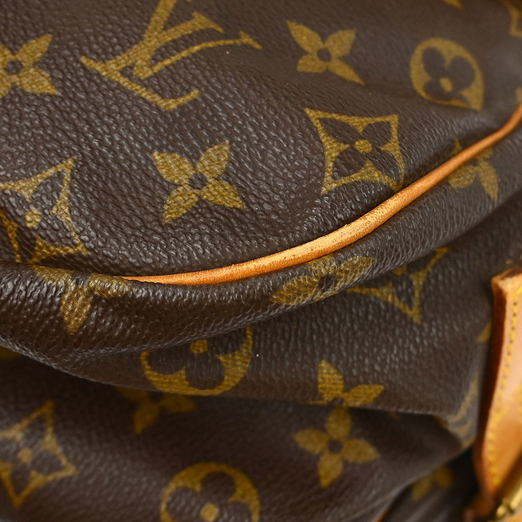 Louis Vuitton Saumur Handbag Monogram Canvas Brown Canvas Shoulder Bag