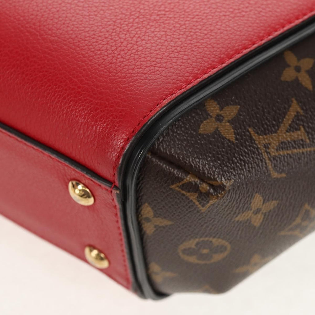 Louis Vuitton Kimono Handbag Monogram Canvas And Leather Red Canvas Handbag