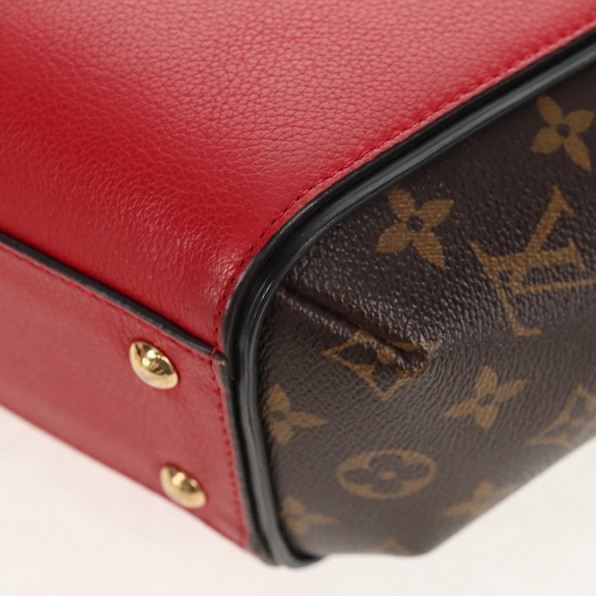 Louis Vuitton Kimono Handbag Monogram Canvas And Leather Red Canvas Handbag
