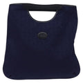 Celine C Sulky Handbag Canvas Navy Canvas Handbag
