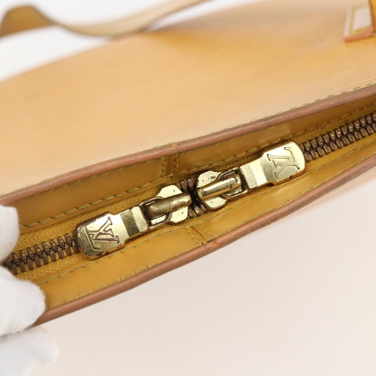Louis Vuitton Lussac Handbag Epi Leather Yellow Leather Shoulder Bag