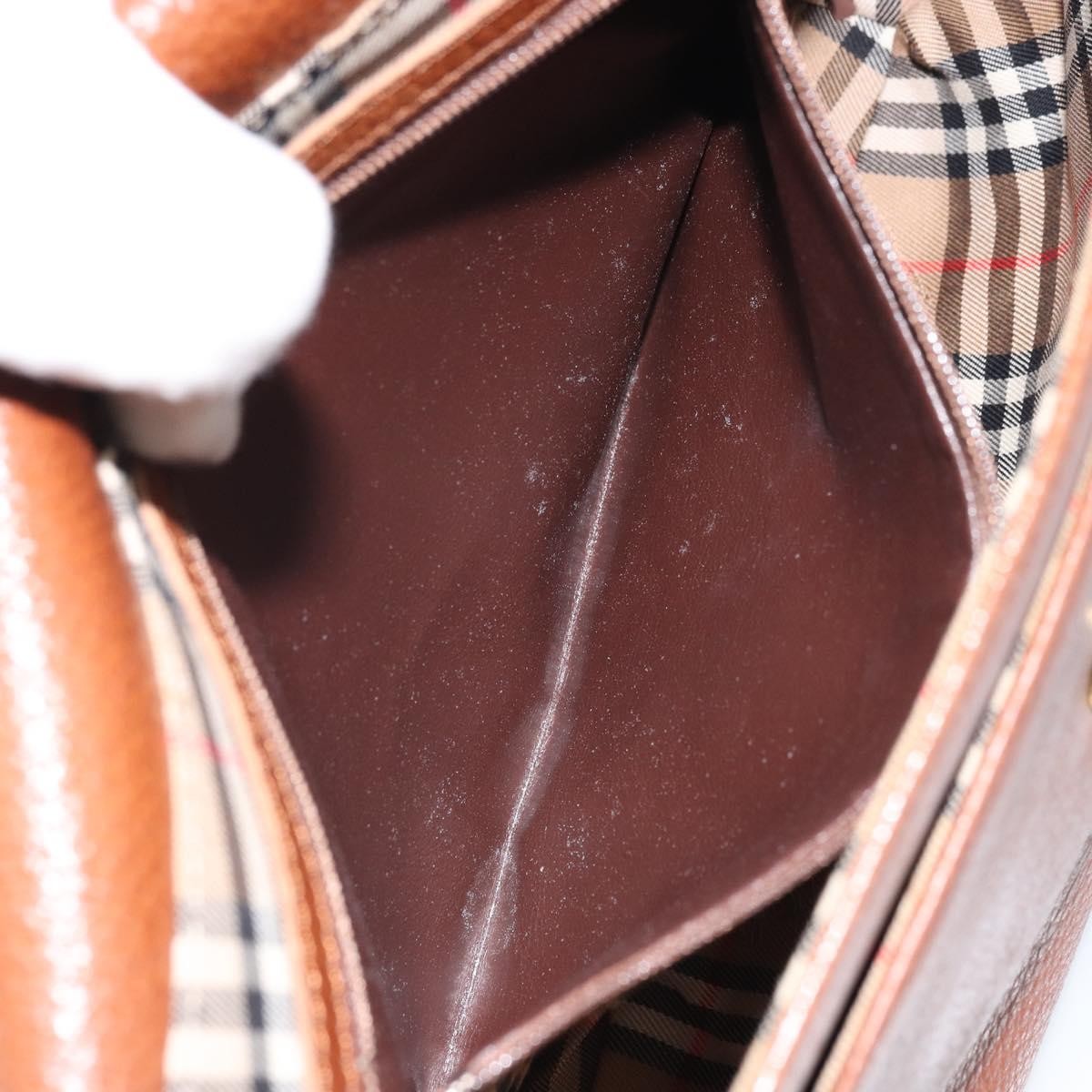 Burberry Vintage Shoulder Bag Leather Brown Leather Shoulder Bag