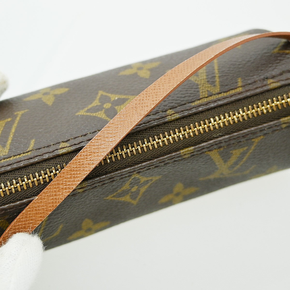 Louis Vuitton Papillon Pochette Monogram Canvas Brown Canvas Clutche & Pouche Bag