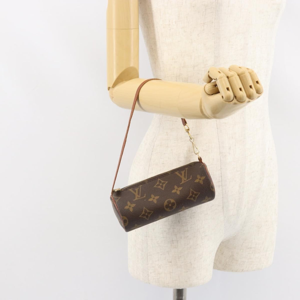 Louis Vuitton Papillon Pochette Monogram Canvas Brown Canvas Clutche & Pouche Bag