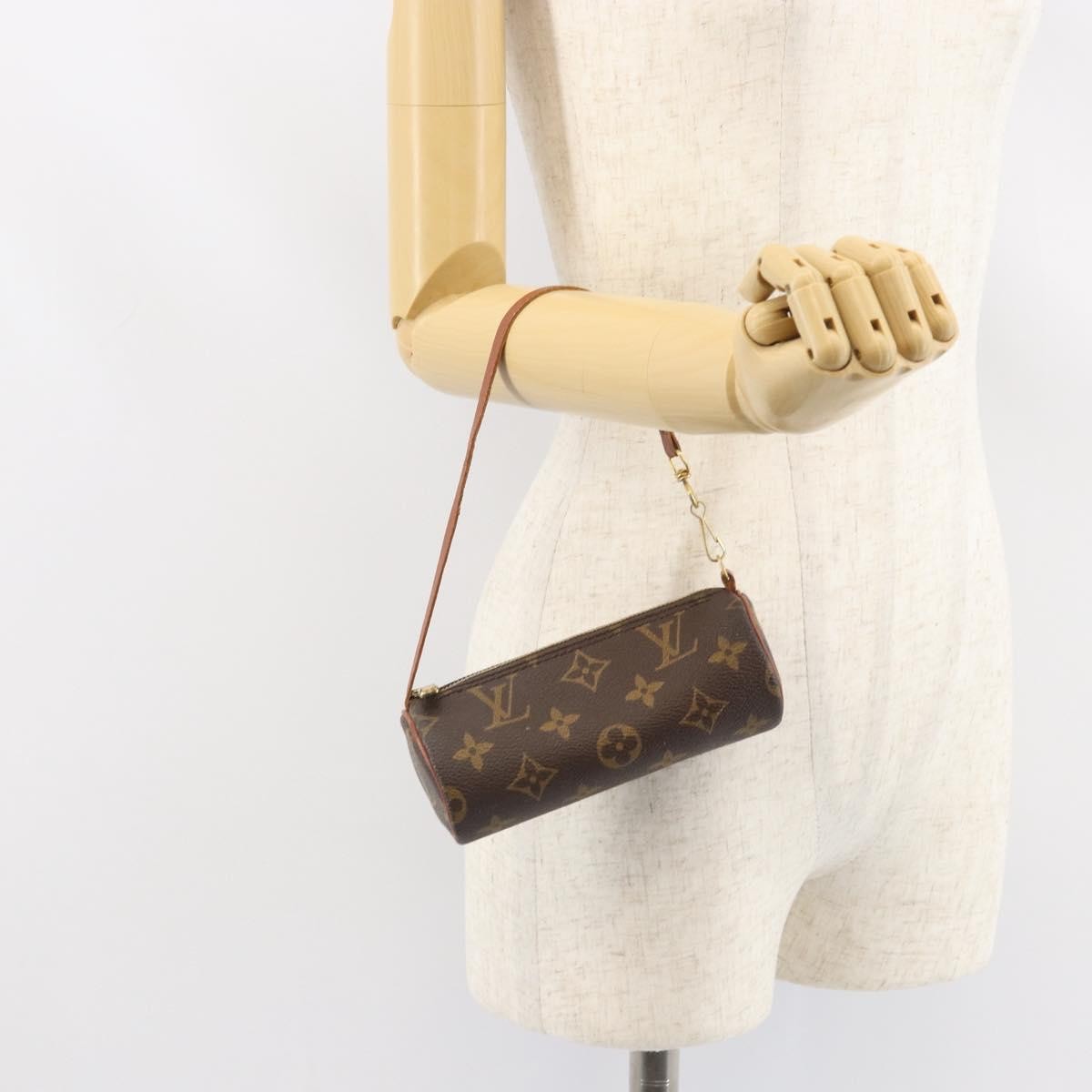 Louis Vuitton Papillon Pochette Monogram Canvas Brown Canvas Clutche & Pouche Bag