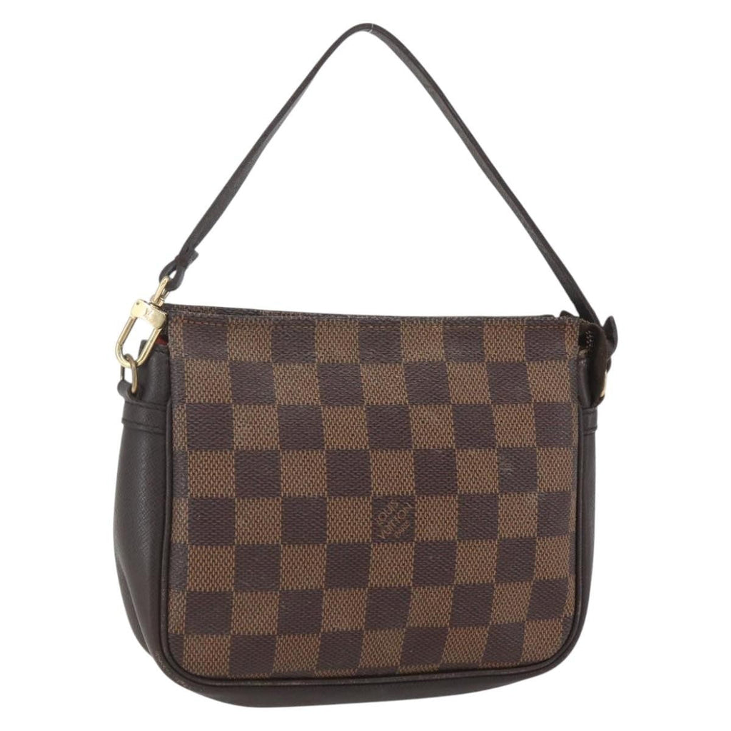 Louis Vuitton Trousse Make Up Bag Damier Canvas Brown Canvas Clutche & Pouche Bag